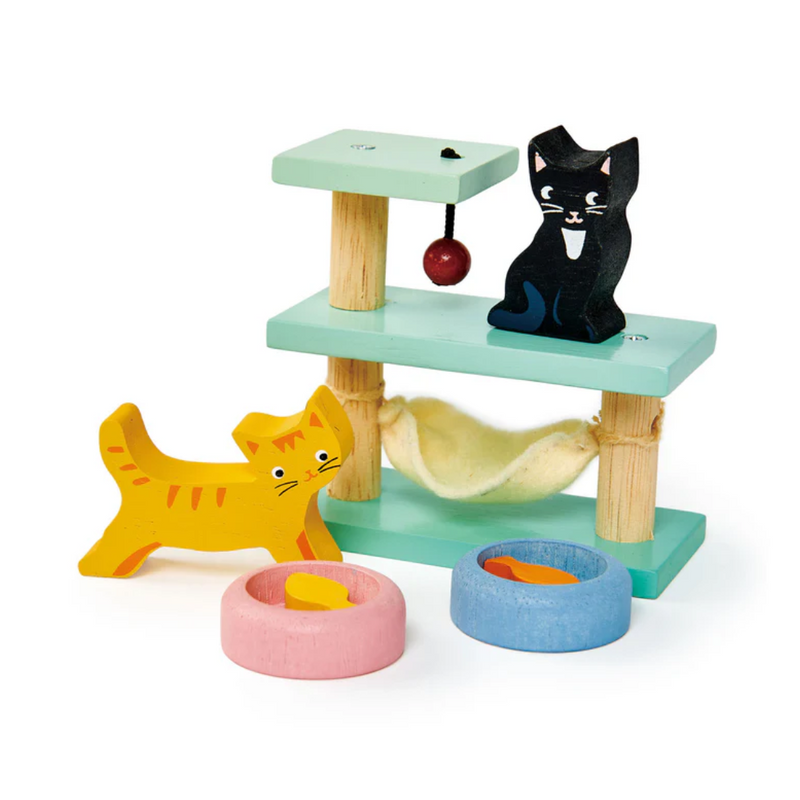 Pet Cat Set Wooden Toy by Tender Leaf Toys