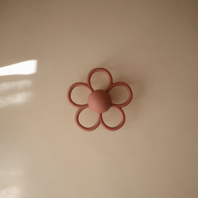 Daisy Rattle Teether by Mushie & Co