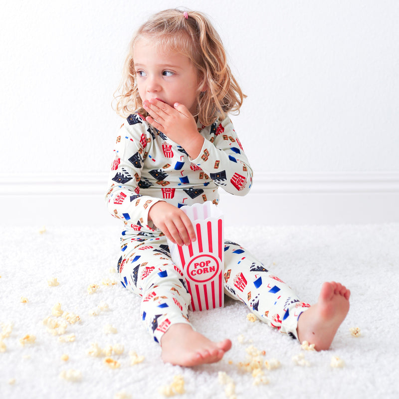 Toddler Pajamas - Movie Night by Bestaroo FINAL SALE