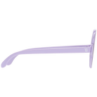 Purple eyelash extension tool on a white background