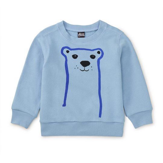 Bear Face Baby Popover - Scenic Blue by Tea Collection - FINAL SALE