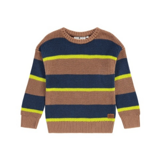 Pullover Stripe Sweater - Caramel by Babyface - FINAL SALE