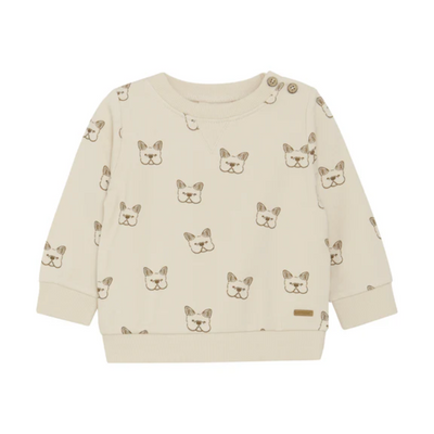 All Over Dog Print Sweatshirt by Minymo