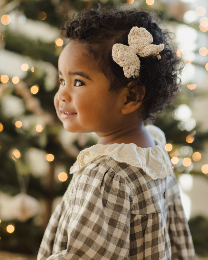 Callie Dress - Forest Check by Quincy Mae