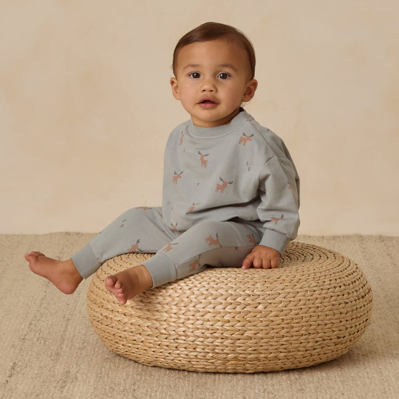 Relaxed Sweatshirt - Moose by Quincy Mae