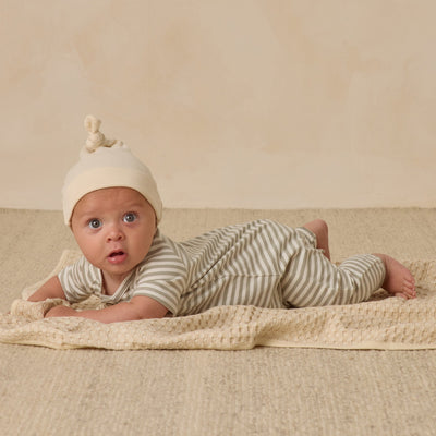 Knotted Baby Hat - Natural by Quincy Mae
