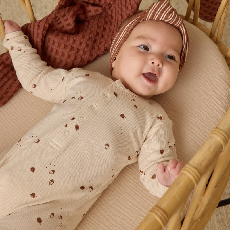 Ribbed Baby Jumpsuit - Acorns by Quincy Mae - FINAL SALE