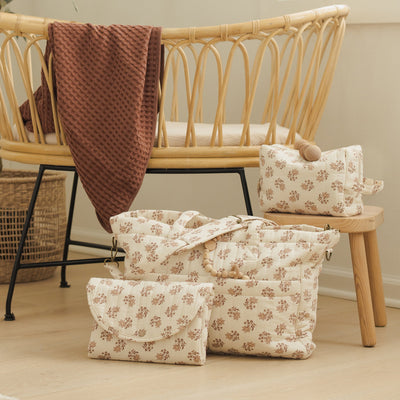 Diaper Bag + Changing Pad Set - Daylily by Quincy Mae