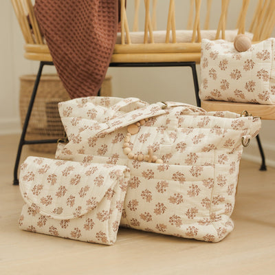 Diaper Bag + Changing Pad Set - Daylily by Quincy Mae
