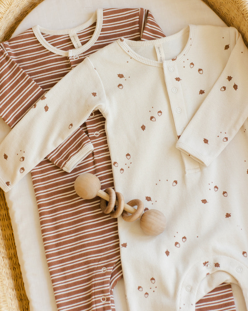 Ribbed Baby Jumpsuit - Acorns by Quincy Mae - FINAL SALE