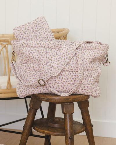 Diaper Bag + Changing Pad Set - Wildflower by Quincy Mae