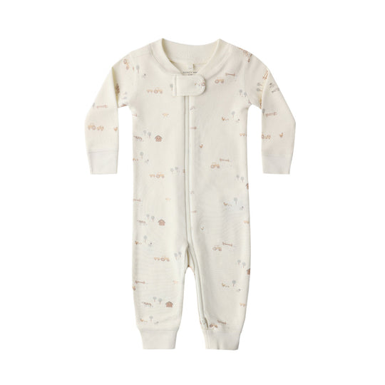 Zip Long Sleeve Sleeper - Farm by Quincy Mae