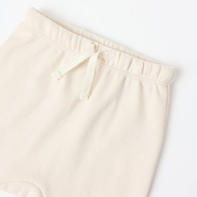 Wrap Top + Footed Pant Set - Natural by Quincy Mae