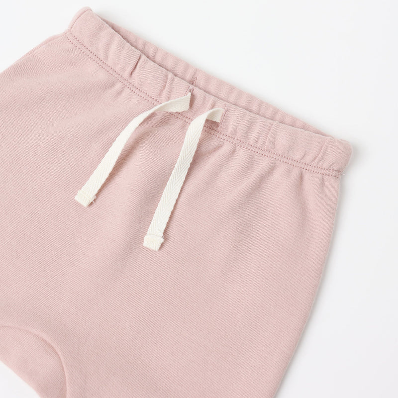 Wrap Top + Footed Pant Set - Rose by Quincy Mae