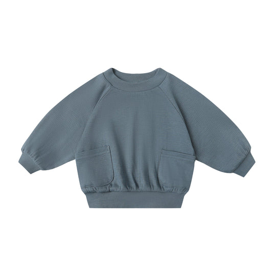 Pocket Sweatshirt - Ocean by Quincy Mae