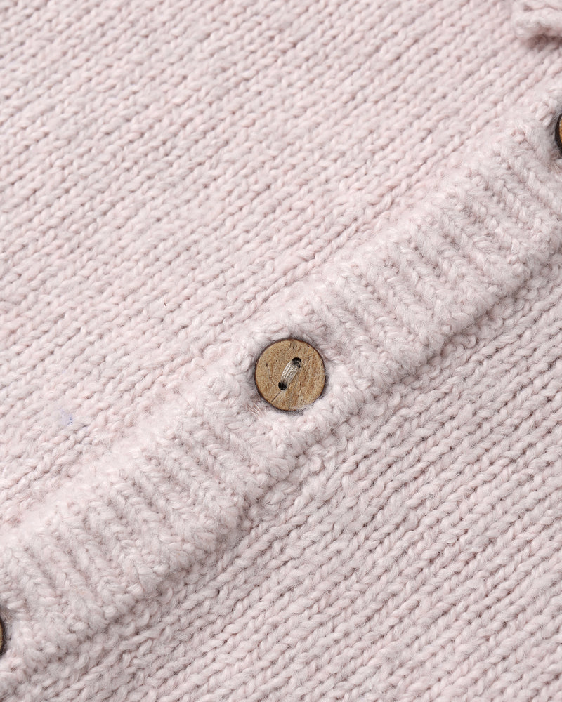 Ruffle Collar Cardigan - Lilac by Quincy Mae