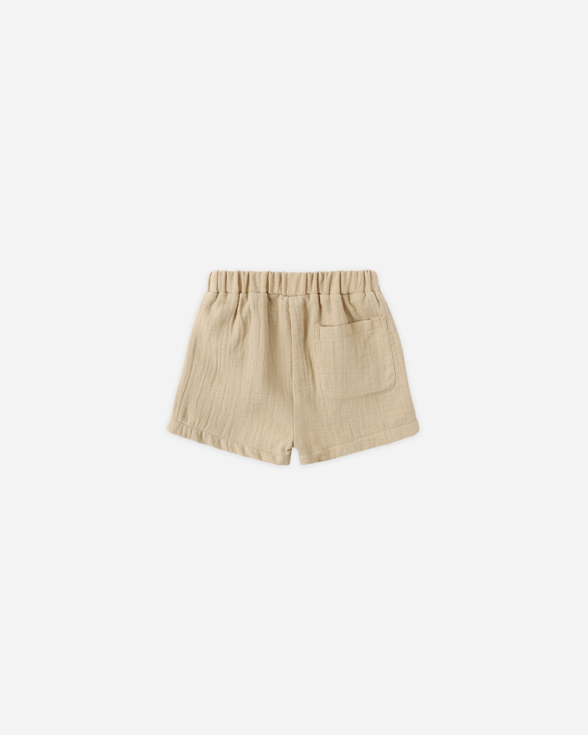 Beige shorts on a white background