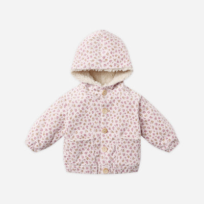 Corduroy Hooded Jacket - Wildflowers by Quincy Mae