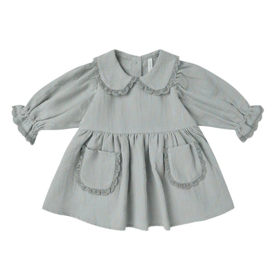 Marisol Dress - Steel Blue by Quincy Mae