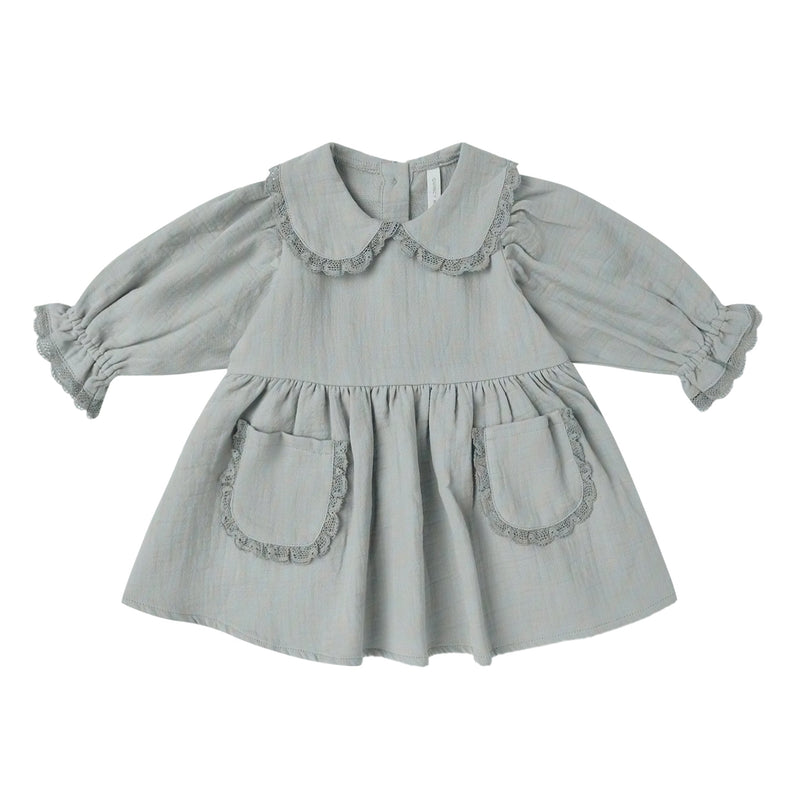 Marisol Dress - Steel Blue by Quincy Mae