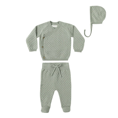 Knit Wrap Top + Pant Set - Fern by Quincy Mae