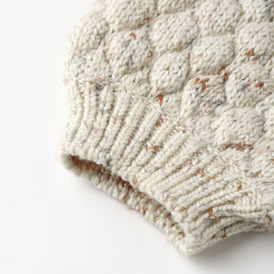 Bubble Knit Cardigan - Natural Confetti by Quincy Mae