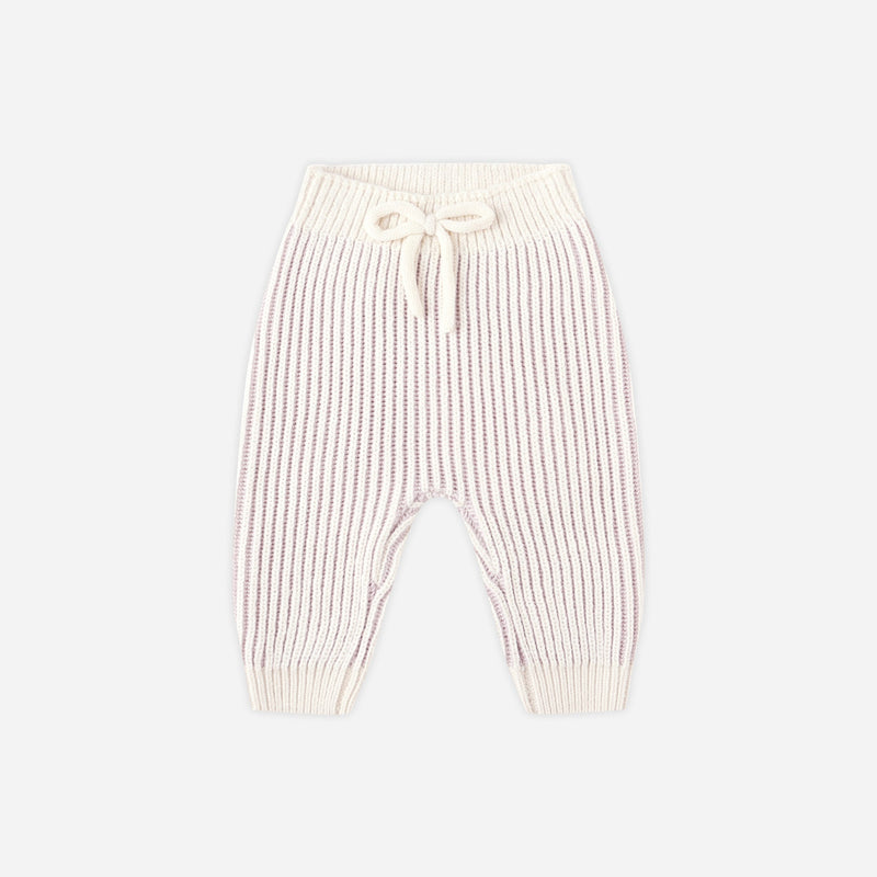 Chunky Knit Pant - Lilac by Quincy Mae