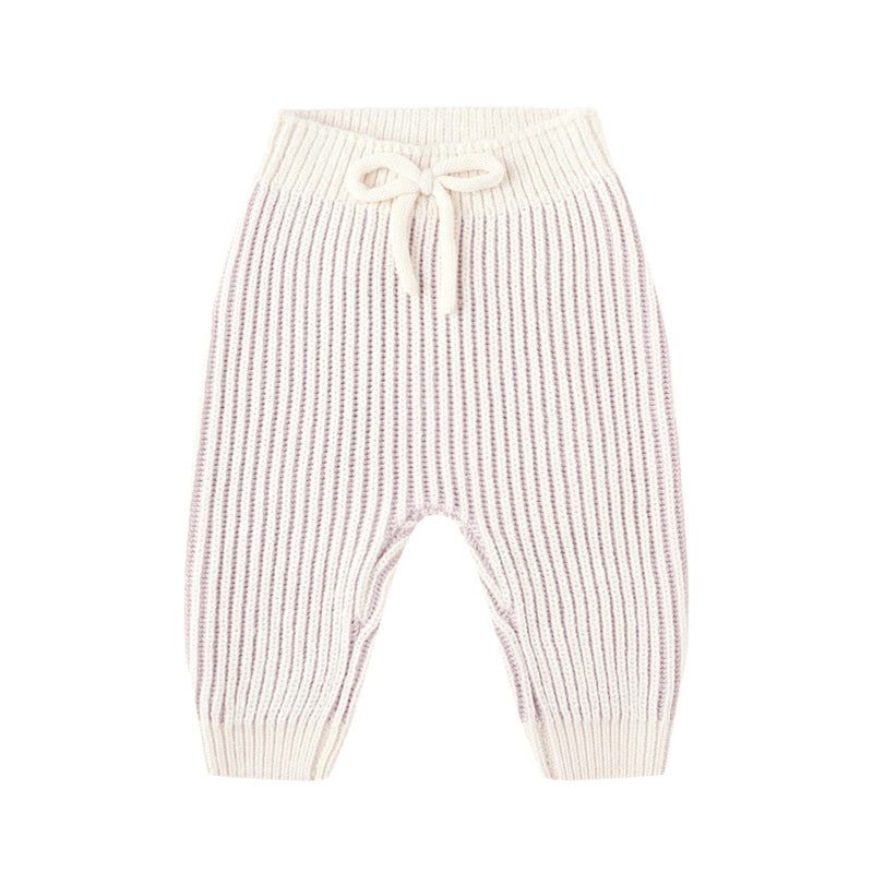 Chunky Knit Pant - Lilac by Quincy Mae