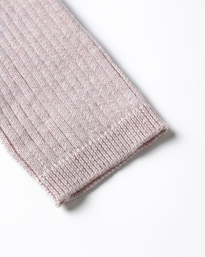 Rib Knit Peplum Top - Lilac by Quincy Mae