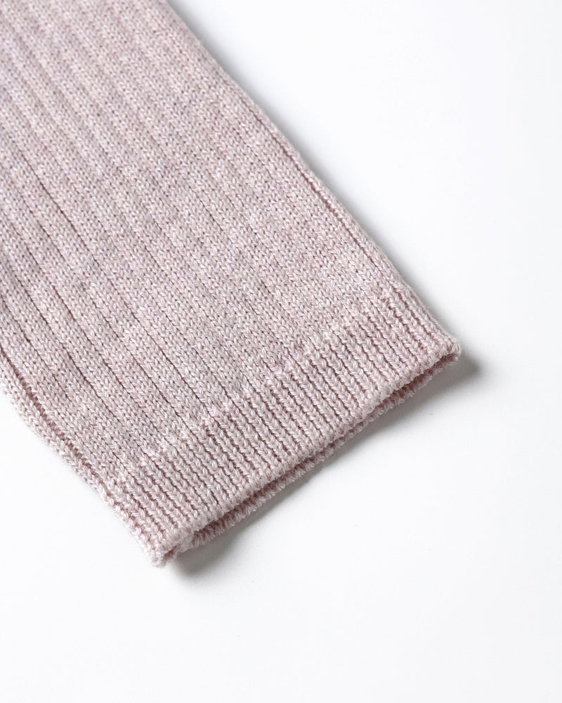 Rib Knit Peplum Top - Lilac by Quincy Mae