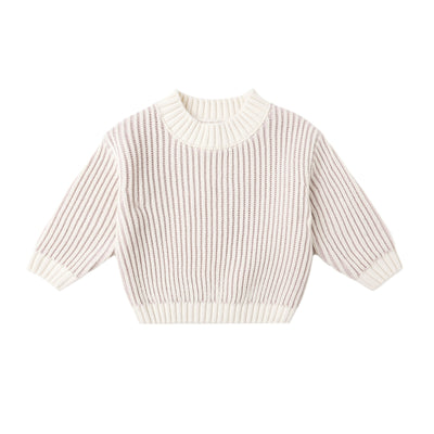 Relaxed Knit Sweater - Lilac by Quincy Mae