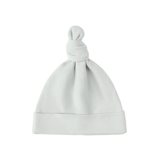 Knotted Baby Hat - Ice Blue by Quincy Mae