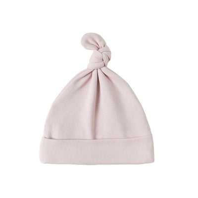 Knotted Baby Hat - Lilac by Quincy Mae