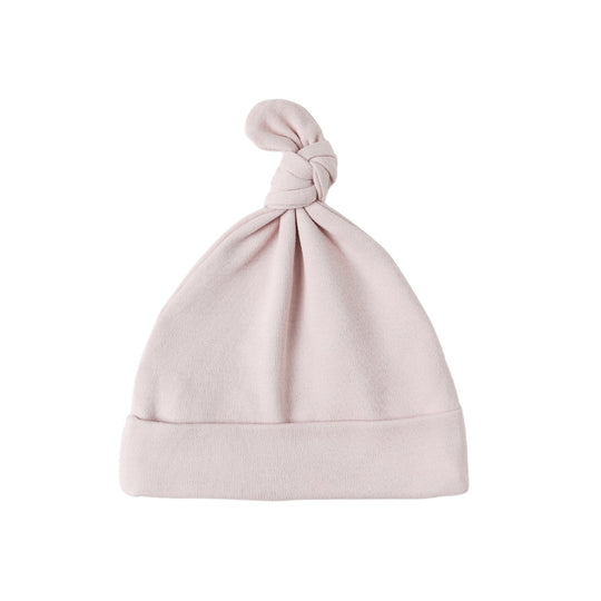 Knotted Baby Hat - Lilac by Quincy Mae
