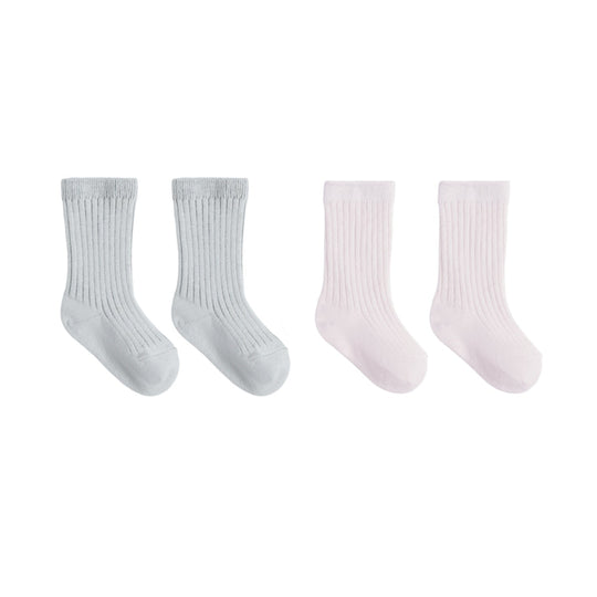 Socks Set - Ice Blue + Lilac by Quincy Mae