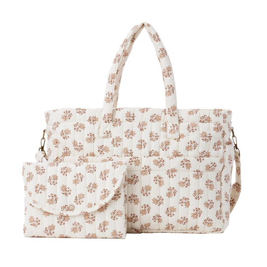 Diaper Bag + Changing Pad Set - Daylily by Quincy Mae