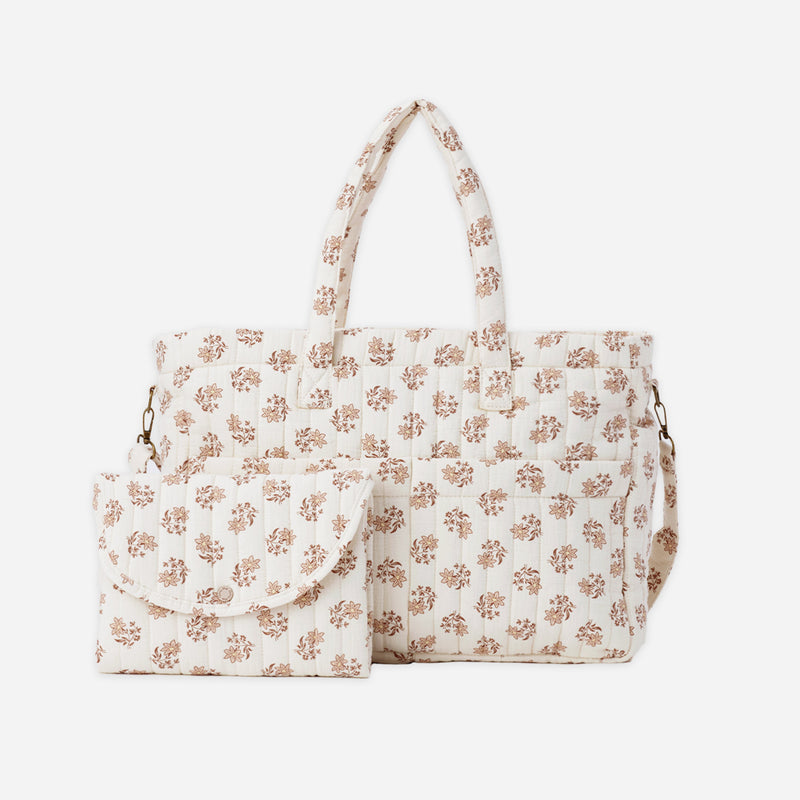 Diaper Bag + Changing Pad Set - Daylily by Quincy Mae