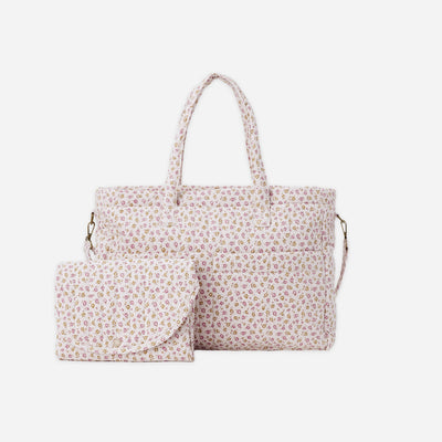 Diaper Bag + Changing Pad Set - Wildflower by Quincy Mae