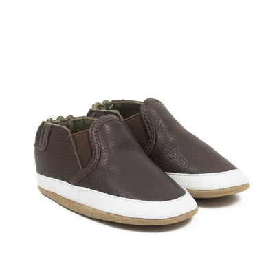 Liam Basic Soft Soles - Chocolate Brown by Robeez