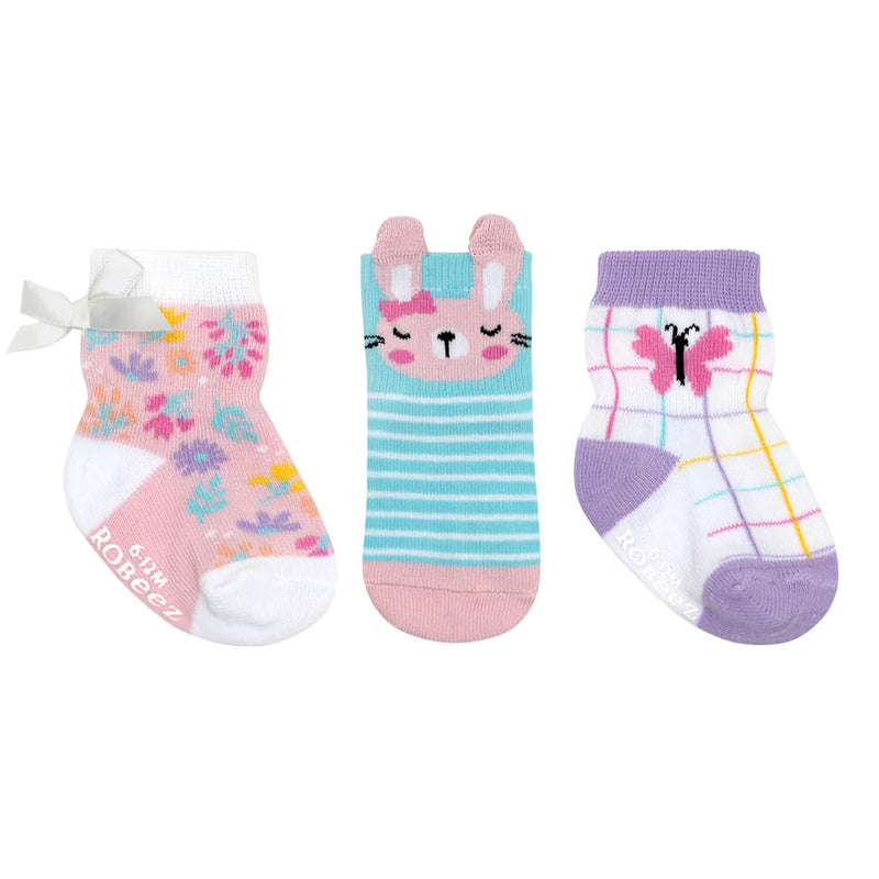 3 Pack Socks - Sweet Bunny by Robeez