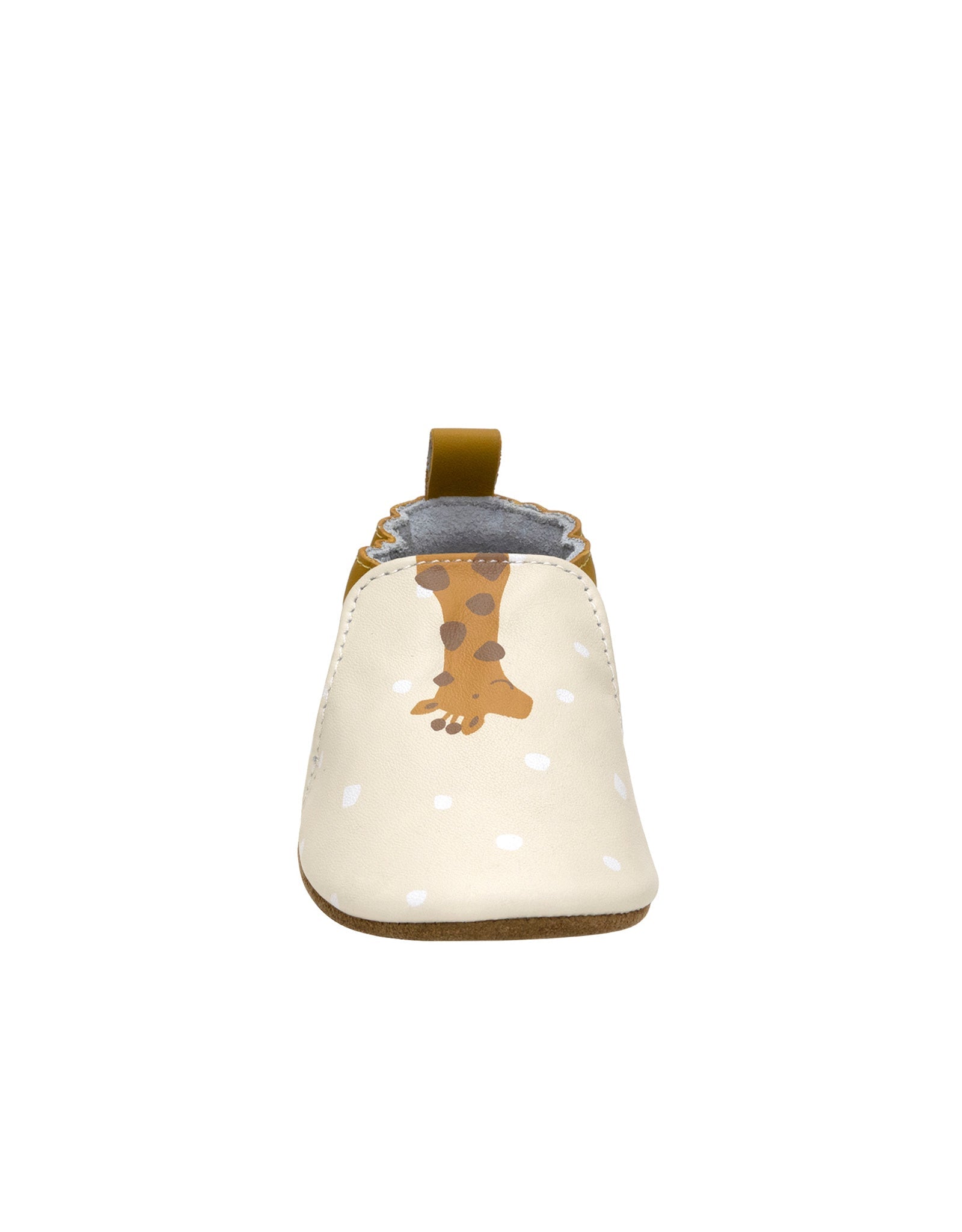 Children's shoe with a cartoon design on a white background