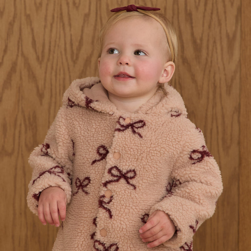 Fleece Jumpsuit - Bows by Rylee + Cru