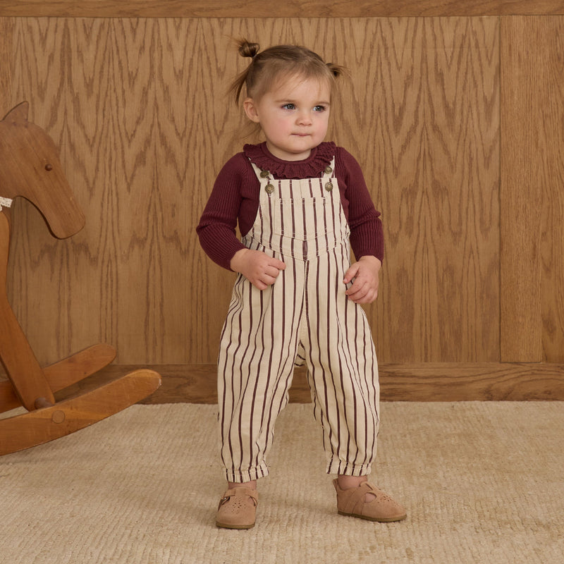 Vintage Overall - Burgundy Stripe by Rylee + Cru - FINAL SALE