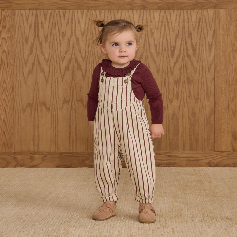 Vintage Overall - Burgundy Stripe by Rylee + Cru - FINAL SALE