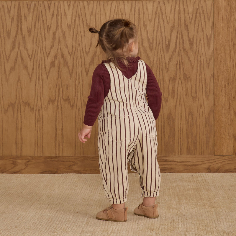 Vintage Overall - Burgundy Stripe by Rylee + Cru - FINAL SALE