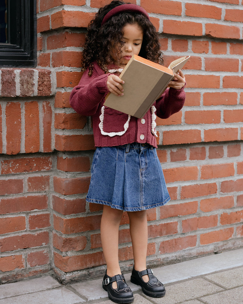 Collared Cardigan - Burgundy by Rylee + Cru - FINAL SALE