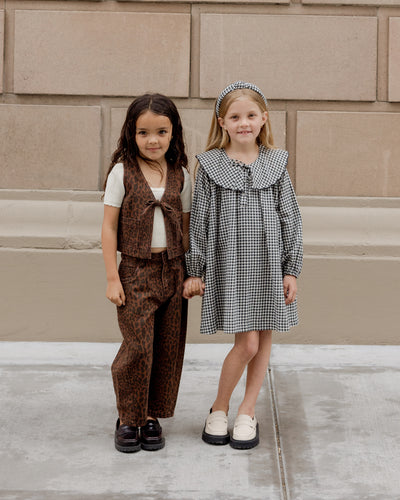 Mini Dress - Black Gingham by Rylee + Cru