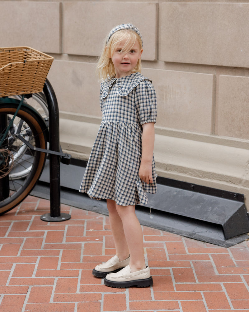 Camille Dress - Navy Check by Rylee + Cru
