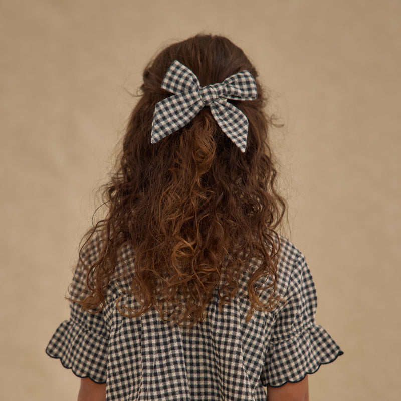Bow - Black Gingham by Rylee + Cru