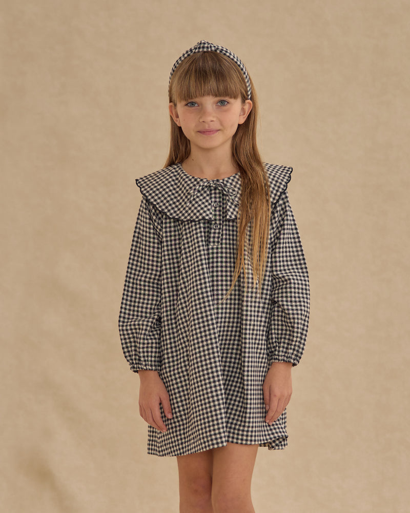Mini Dress - Black Gingham by Rylee + Cru